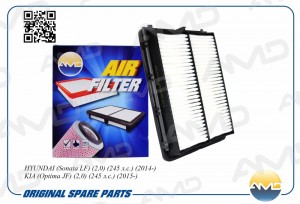 фильтр воздушный!\ Hyundai Sonata LF 2.0 14>, KIA Optima JF 2.0 15> AMD.FA333 AMD