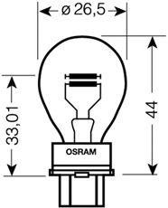 P27/7W 12V (3157) W2,5X16Q W2.5x16q 3157 OSRAM