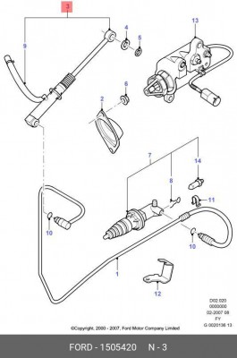 Цилиндр сцепления главный FORD Transit (00-06) OE 1 505 420 FORD