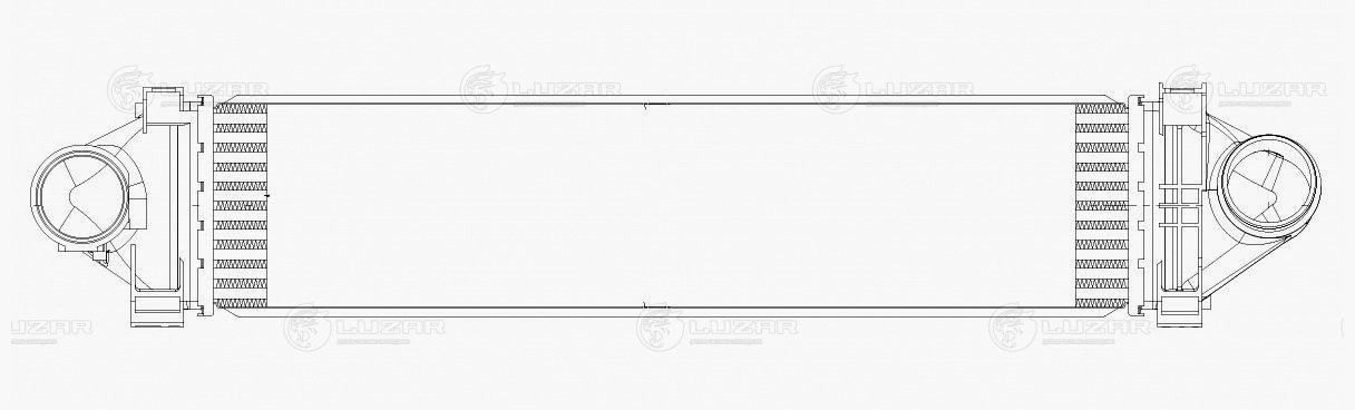Интеркулер LAND ROVER Freelander (10-) LUZAR LRIC 1007 LUZAR