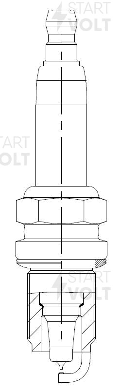 Свеча зажигания для а/м Chevrolet Cruze (09-)/Opel Astra J (10-) 1.4i Ir+Pt (VSP VSP 0507 START VOLT