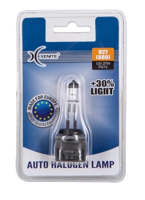 Лампа 12V H27(880) 27W PG13 +30% 3200К блистер (1шт.) XENITE 1007082 XENITE