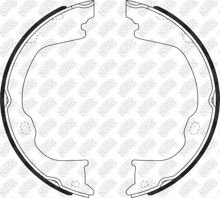 Колодка тормозная бар. FN0714 FN0714 NIBK