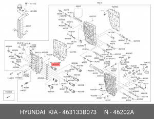 Клапан электромагнитный HYUNDAI Elantra (11-),i30 (12-) KIA Ceed (12-) АКПП OE 463133B073 HYUNDAI KIA