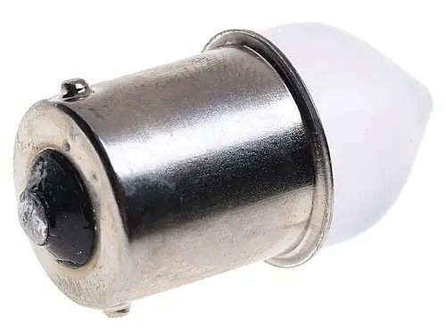 Лампа светодиодная 12V R5W BA15s конус матовая линза LED 9 SMD 3030 White MISTAR MIS131159 MISTAR