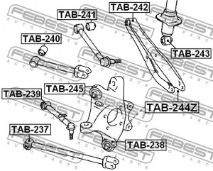Сайлентблок TAB-238 TAB-238 FEBEST