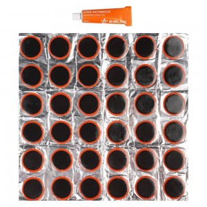 Ремкомплект для камер, заплатки круглые D32 мм - 36 шт., клей-активатор 12мл (AT ATRS102 AIRLINE