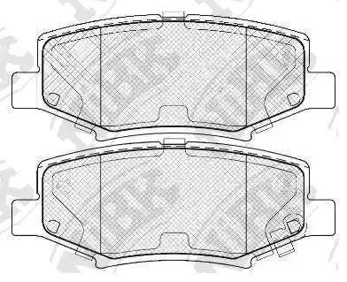 Колодки тормозные DODGE Caravan задние (4шт.) NIBK PN0497 NIBK