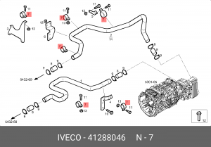 ХОМУТ 41288046 IVECO