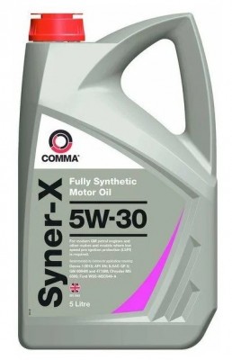COMMA 5W30 SYNER-X (5L) масло моторное! синт API SN, ILSAC GF-5, GM 6094M/4718M, SYX5L COMMA