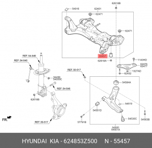 Сайлентблок подрамника 62485-3Z500 HYUNDAI KIA