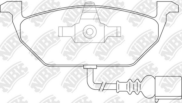 Колодки тормозные VW Polo (01) (1.2/1.9 D) SKODA Fabia передние (4шт.) NIBK PN0148W NIBK