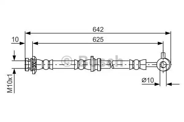 Шланг тормозной NISSAN X-Trail передний BOSCH 1 987 481 573 BOSCH