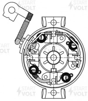Узел щеточный стартера для а/м Kia K5 (20-)/Sorento (20-)/Hyundai Sonata (19-) 2 VBS 0851 START VOLT