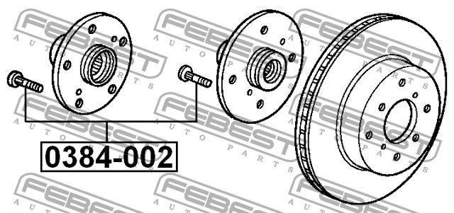 HONDA CR-V M12X42X1,5 0384-002 FEBEST