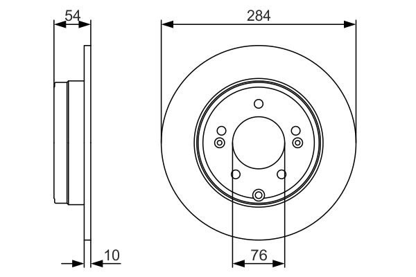 0 986 479 A45 диск тормозной задний!\ Hyundai Sonata/Sonica 2.4/3.3 05> 0986479A45 BOSCH