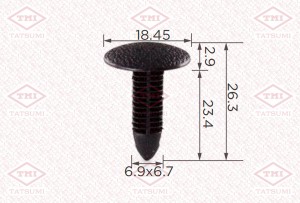 Клипса автомобильная [упаковка 10 штук] TJB1743 TJB1743 TATSUMI