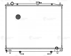 Радиатор охл. для а/м Mitsubishi Pajero III (00-)/Pajero IV (06-) 3.2DI-D AT LRc LRC11189 LUZAR