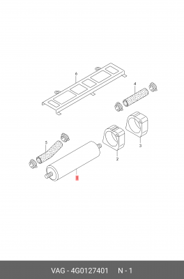 Фильтр топливный AUDI A6 (11-) OE 4G0 127 401 VAG