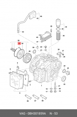 КОЛЬЦО УПОРНОЕ 0BH 301 859 A VAG