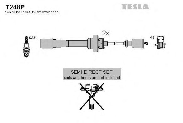 к-кт проводов!\ Mazda 323 F VI/MPV II/Premacy 1.8-2.0 99> T248P TESLA