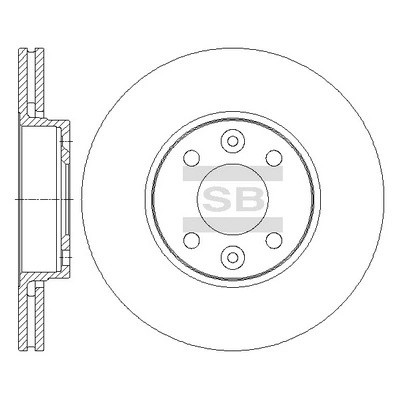 Диск тормозной передний RENAULT LAGUNA I, MEGANE I, KANGOO I SD3067 SD3067 SANGSIN