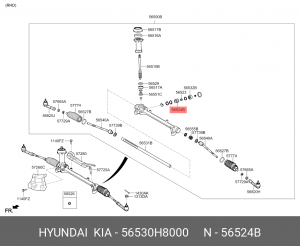 ЧАСТИ РУЛЕВЫХ КОЛЕС, РУЛЕВЫХ КОЛОНОК И КАРТЕРОВ РУЛЕВЫХ МЕХАНИЗМОВ ДЛЯ 56530-H80 56530H8000 HYUNDAI KIA