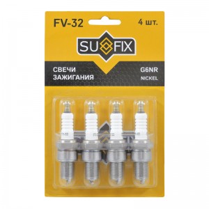 Свеча зажигания G6NR BMW 3(E30) 2.5 86-87, CHEVROLET Aveo(T200) 1.4 05-08 / Lano FV-32 SUFIX