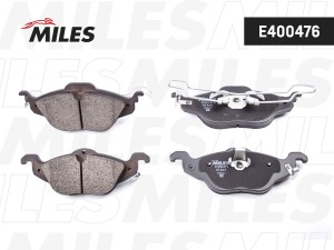 Колодки тормозные передние (без датчика) (Смесь Low-Metallic) OPEL ASTRA G 1.2/1 E400476 MILES