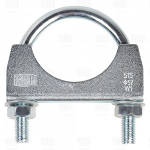 Хомут глушителя U-образный D57 мм стремянка оцинк. сталь UC 57 Z UC57Z TRIALLI
