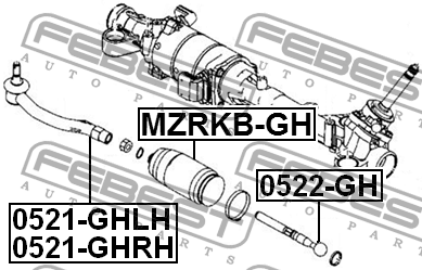 Наконечник рулевой 0521-GHLH 0521-GHLH FEBEST