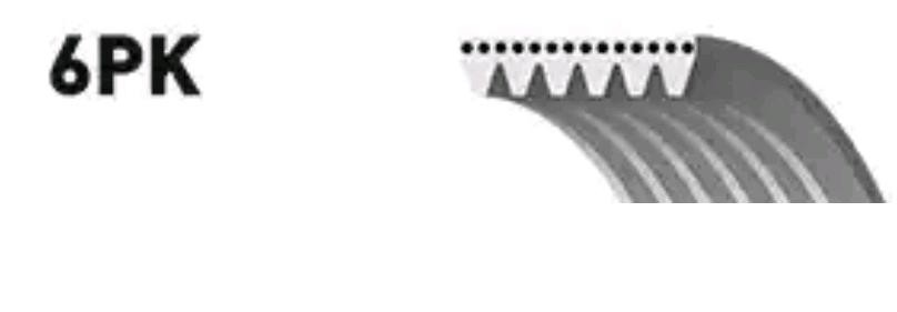 Поликлиновой ремень 6PK1360 (8653-10553) 6-PK-1360 GATES