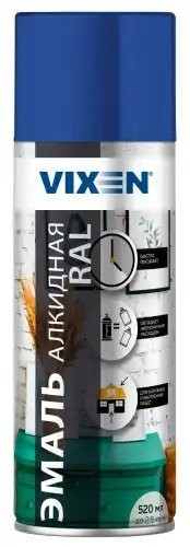 Краска синяя аэрозоль 520мл VIXEN VX15005 VIXEN