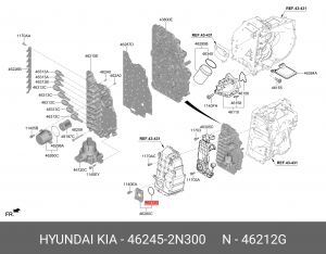 УПЛОТНИТЕЛЬНОЕ КОЛЬЦО КЛАПАНА АКПП 462452N300 462452N300 HYUNDAI KIA