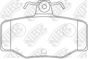 Колодки задние (NISSAN ALMERA N16, PRIMERA P10-11) PN2214 PN2214 NIBK
