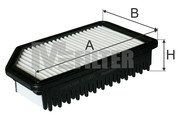 фильтр воздушный!\ Hyundai Solaris 1.4-1.6 10> K7001 MFILTER AUTOMOTIVE FILTERS