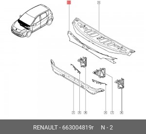663004819R ДЕТАЛЬ 663004819R RENAULT