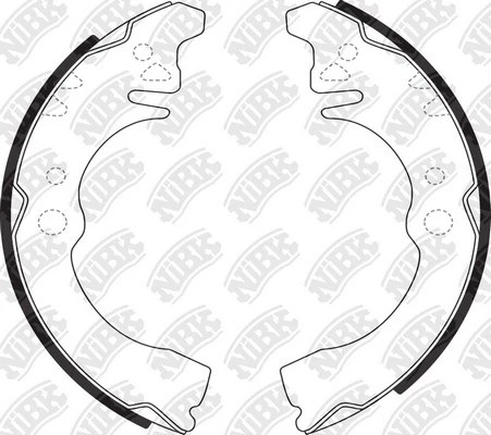 Колодки тормозные барабанные FN0034 FN0034 NIBK