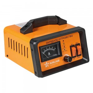 Зарядное устройство 0-10А 6В/12В, амперметр, ручная регулировка зарядного тока,  ACH-10A-07 AIRLINE