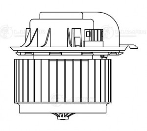 Мотор отопителя VW T5 (10-) AUDI Q7 (10-) LUZAR LFH 1856 LUZAR