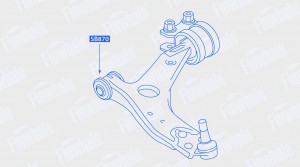 Cайлентблок рычага передней подвески, передний Ford FocusII 04-, C-Max 03-07, Ma SB870 FINWHALE