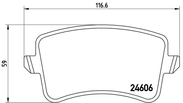 Колодки тормозные P85100 P85100 BREMBO