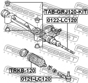 Тяга рулевая 0122-LC120 FEBEST