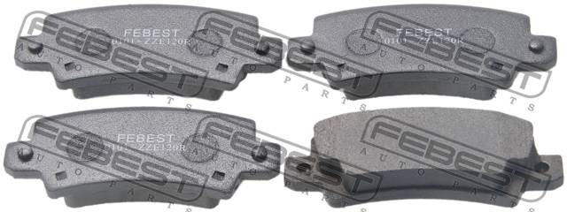 Колодки тормозные дисковые задние 0101-ZZE120R FEBEST