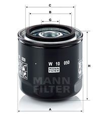 Фильтр масляный W10050 W 10 050 MANN FILTER