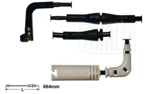Датчик износа колодок для а/м BMW 5 (E60) (03-)/6 (E63) (03-) зад. (PFS 4006) PFS 4006 TRIALLI