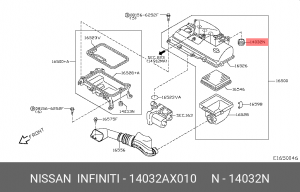 NISSAN MICRA (K12E) (2002>)/NOTE (E11) (2006>) 14032AX010 NISSAN