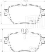 Колодки торм. Mercedes E (W213) (16-) диск. зад. (PF 4404) PF4404 TRIALLI