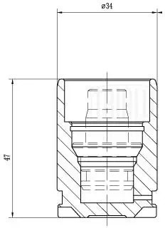 Поршень суппорта задний d=34 мм RCF032108 TRIALLI