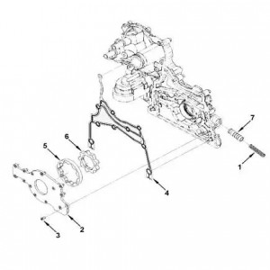 Прокладка крышки масляного насоса 3302 дв.Cummins ISF 2.8 (Haffen) 0237 HAFFEN